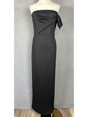 Black Halo Divina Gown By Laurel Berman  Strapless  Black Size 14 New With Tags